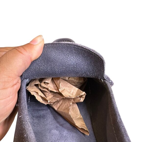 Bruno Magli "Tonio" Gray Suede Men's Loafers Size 11 - Picture 5 of 9